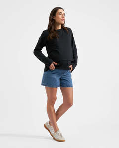 All: Claud Long Sleeve Nursing Top Black