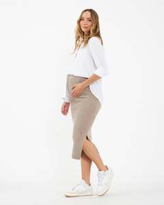 All: Dani Knit Skirt Latte