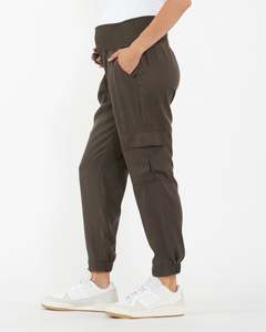 All: Tencel Off Duty Cargo Pant Chocolate