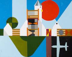 Roger Walker Originals: SOLD:  WhakatÄne Airport - Original