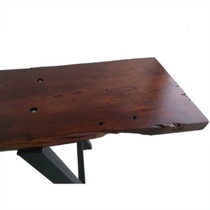 Products: Large Macrocarpa Table - rollercoaster