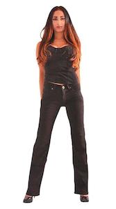Womens Jeans Pants: Resurgence Ladies Straight Leg Riding Jeans