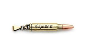 Mens Accessories: Pendant Zipper Pull  Two Tone Copper Bullet