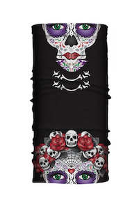 Womens Hats Beanies: Ez Tube - Day Of The Dead