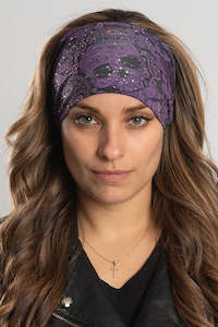 Ez Banz Purple Paisley Skull