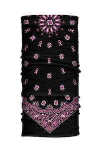 Womens Aceessories: Ez Tube Pink Ribbon Paisley