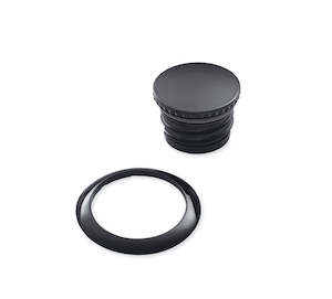 Custom Accessories Trims: Flush-Mount Fuel Cap Kit - Softail Black