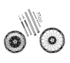 Tires Wheels: Combo Cast Laced 21 In. Front/18 In. Rear Wheel Kit