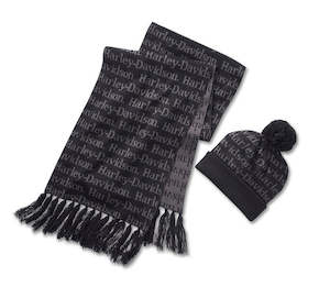 Womens Aceessories: Harley-Davidson Beanie & Scarf Set