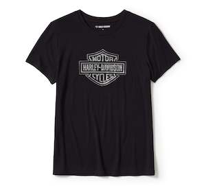 Womens Tees Shirts: Harley-Davidson Ladies Bling Bar & Shield Tee
