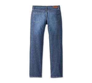 Harley-Davidson Men's Straight Medium Blue Denim Jeans