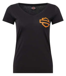 Womens Tees Shirts: Harley-Davidson Ladies Open B&S Dealer Tee