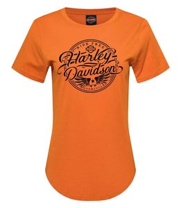 Womens Tees Shirts: Harley-Davidson Stamp Ladies Dealer Tee