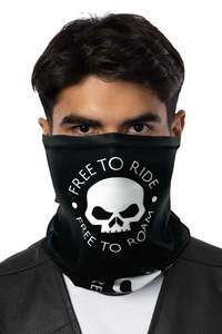 Womens Hats Beanies: Free to Ride Skull Neck Tube