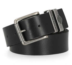 Belts Buckles: Harley-Davidson Live To Ride Metal Keeper Belt (Dark Brown)