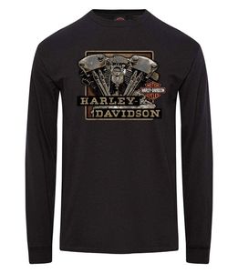 Mens Clearance Sales: Harley-Davidson Sideswipe Men's L/S Dealer Tee
