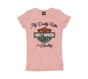 Girls Gear: Harley-Davidson Girls My Daddy Rides Tee