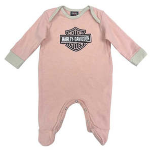 Girls Gear: Harley-Davidson Girls B&S Footed Coverall