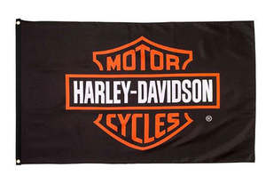 Home Decor: Harley-Davidson Bar & Shield Large Flag