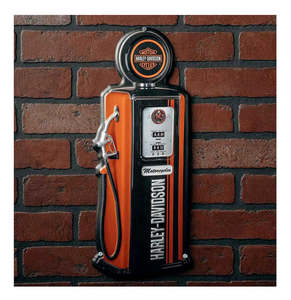 Home Decor: Harley-Davidson Gas Pump Metal Sign