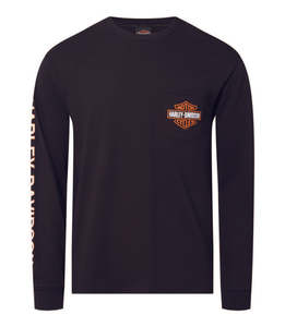 Mens Clearance Sales: Harley-Davidson B&S Men's L/S Pocket Dealer Tee