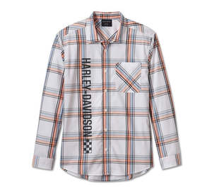 Harley-Davidson Men's Bagger Shirt White Plaid