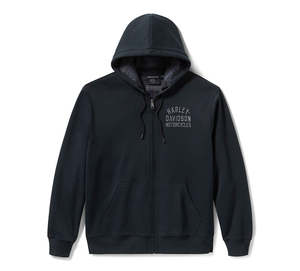 Harley-Davidson Plaid Lined Zip Hoodie