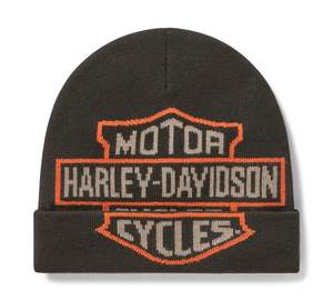 Mens Hats Caps: Harley-Davidson Oversized Bar & Shield Beanie