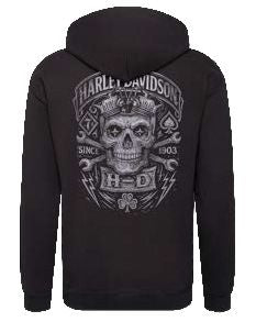 Sweatshirts Hoodies: Harley-Davidson Inscribe Men's Dealer Zip Front Hoodie