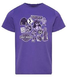 Girls Gear: Harley-Davidson Girls Sticker Dealer Tee