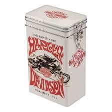 Home Decor: Harley-Davidson 1970s Racer Storage Tin
