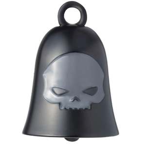 Ride Bells: Harley-Davidson Gloss Black Skull/B&S Ride Bell