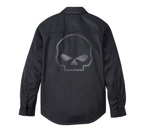 Mens Jackets Vests: Harley-Davidson Willie G Operative Textile Mesh Riding Shirt Jacket