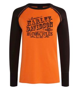Womens Tees Shirts: Harley-Davidson Saloon Ladies Dealer Tee