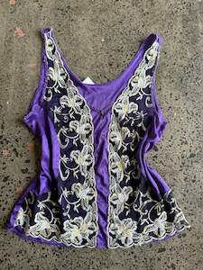 Detailed Purple Cami - M
