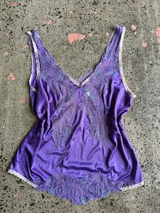 Womens Wear: Purple Lacey Cami - S
