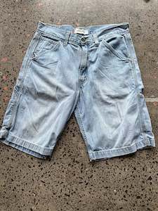 Light Wash Denim Carpenter Jorts - 32W