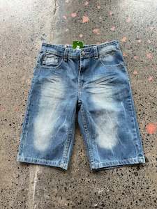 Dark wash with fade Denim Jorts - 32W