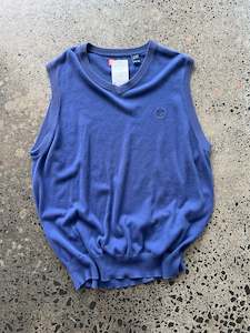 Knit Vests: Blue Chaps by Ralph Lauren Vest - XL