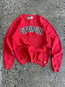 Hoodies: 90's Made in USA 'Georgia' Crewneck Jumper - M
