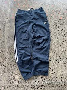Trackies: 2012 Mens Navy with 3/4 White Striped Adidas Trackpants - XL