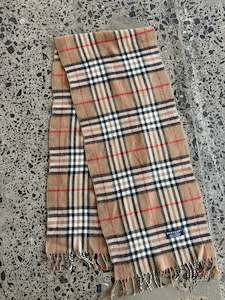 Iconic Burberry Wool Scarf