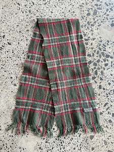 Green Wool Burberry Scarf