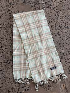 Luxury Scarves: Baby Blue Wool Burberry Scarf