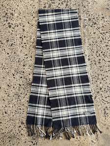Black Wool Burberry Scarf