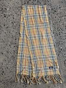 Iconic Burberry Wool Scarf