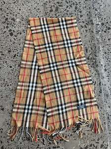 Iconic Burberry Wool Scarf