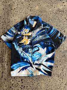 Dress Shirts: OxyZone Japanese Graphic Button up Shirt - M
