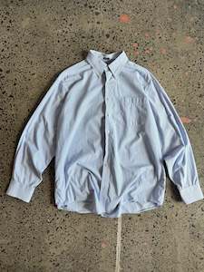 Dress Shirts: Tommy Hilfiger Blue Striped Button Up Shirt - L