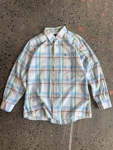 Dress Shirts: Checkered Burberry Button Up Shirt - XL